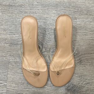 ShoeDazzle Lucite Heeled Sandals